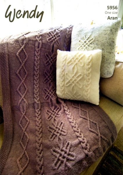 Aran cushion shop knitting patterns